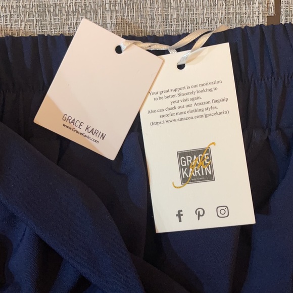 GRACE KARIN | Navy women’s shorts - Picture 3 of 4